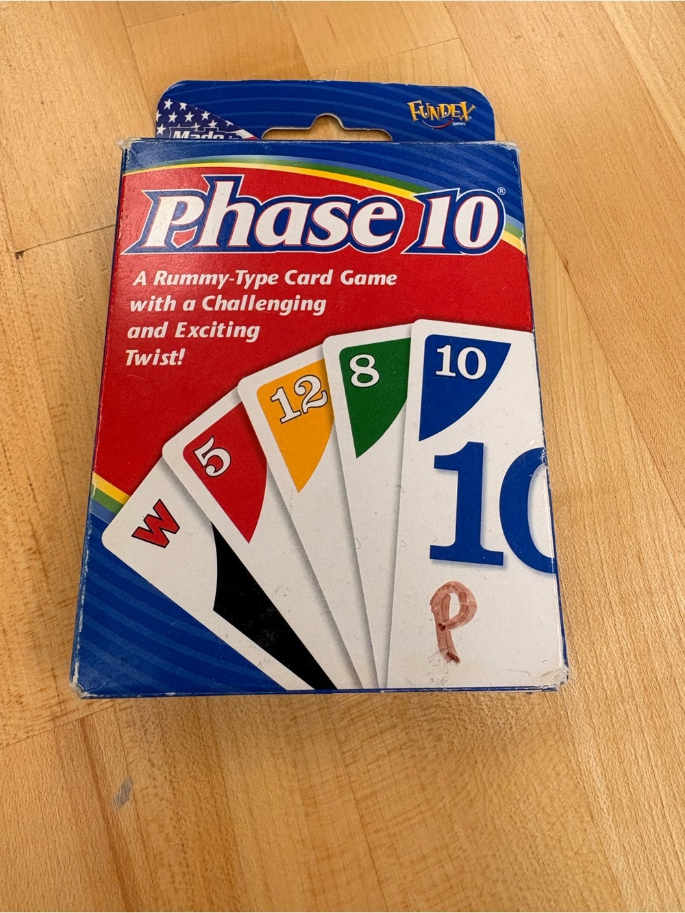 Phase 10 Card Game - Blue Packaging